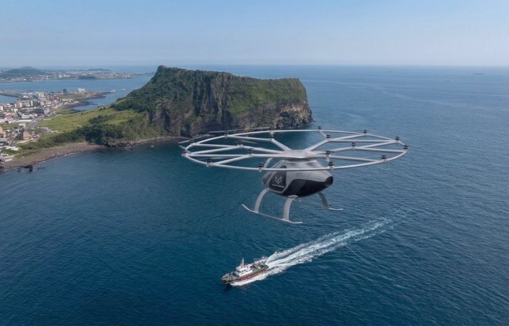 扬帆海外!万丰eVTOL韩国济州岛海上飞行圆满成功
