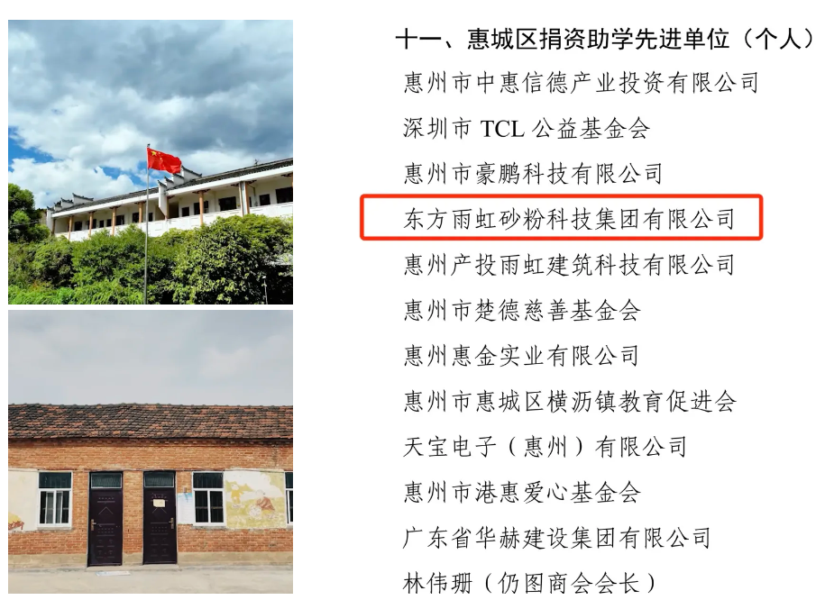 东方雨虹砂粉科技集团聚善汇爱，再获殊荣！