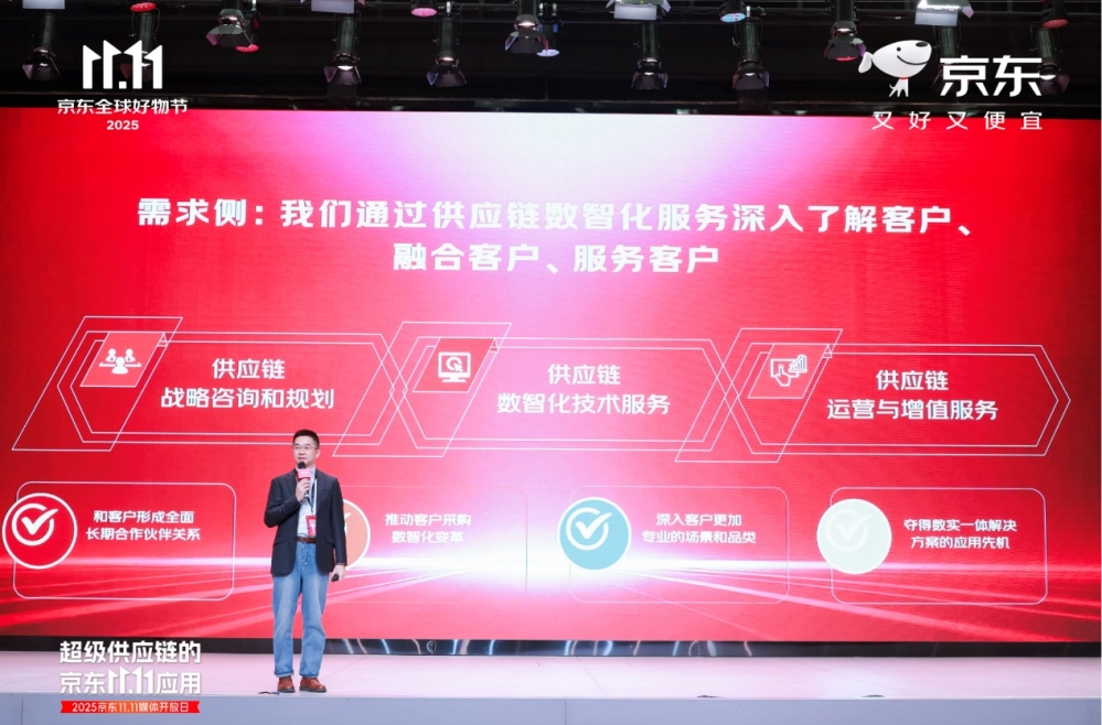 京东11.11活跃用户增长居行业首位 超级供应链促进生产、流通、消费良性互动