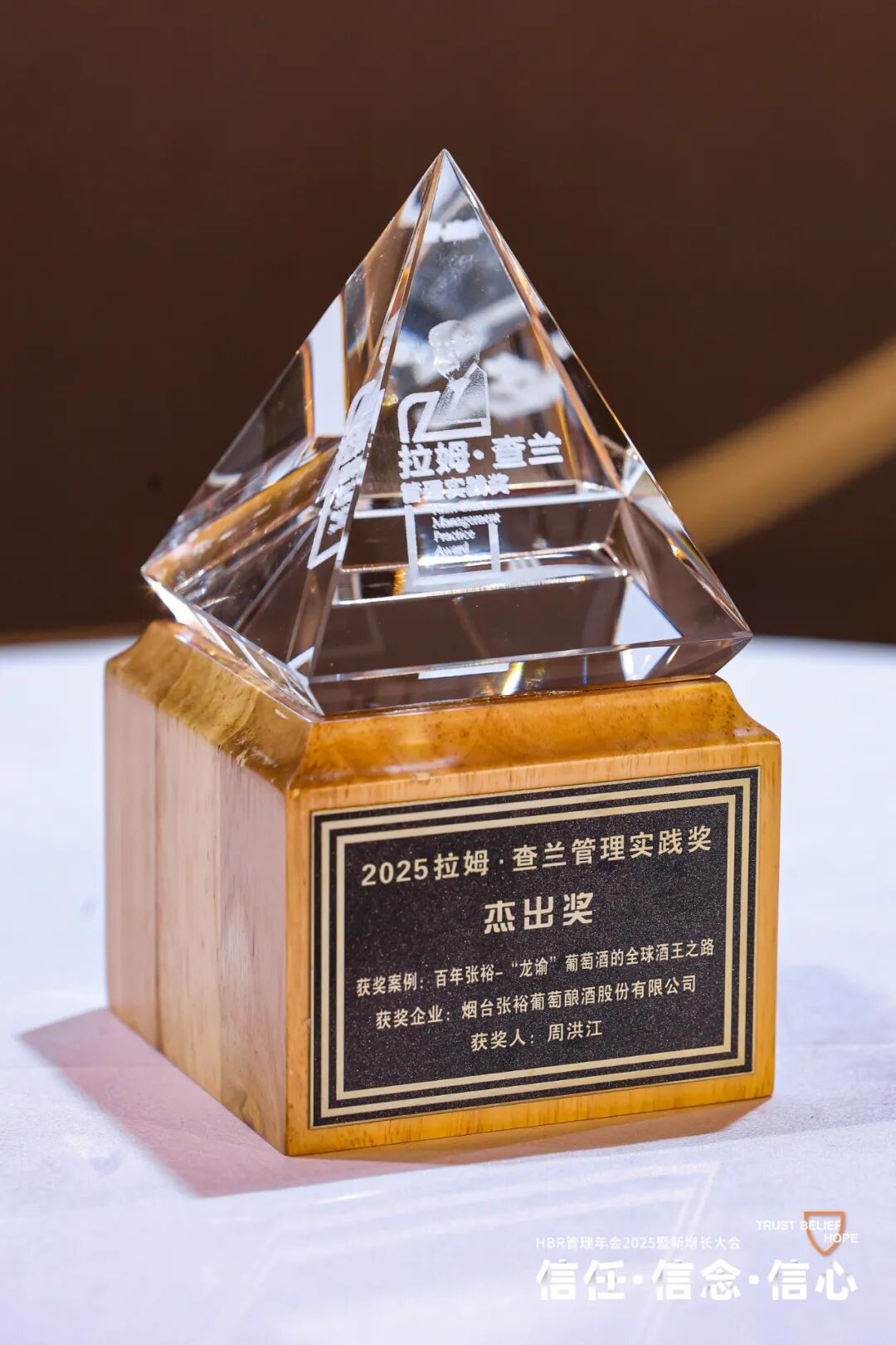 张裕龙谕获“2025拉姆·查兰管理实践奖-杰出奖”