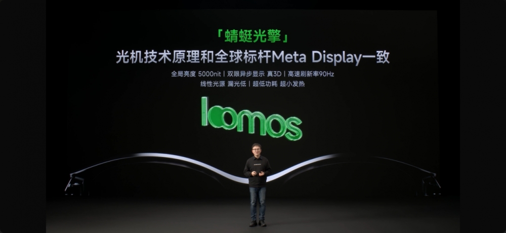 闪极发布loomos AI显示眼镜 S1，搭载光峰蜻蜓G1 MINI光学引擎