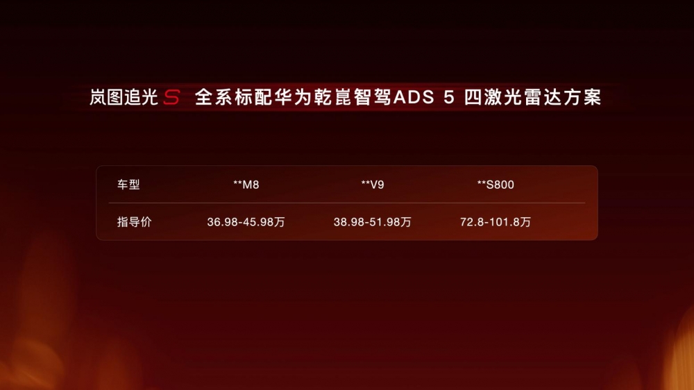 岚图追光 S 预售 30.99 万元！全系高配不玩套路，用硬核实力回应年轻用户期待